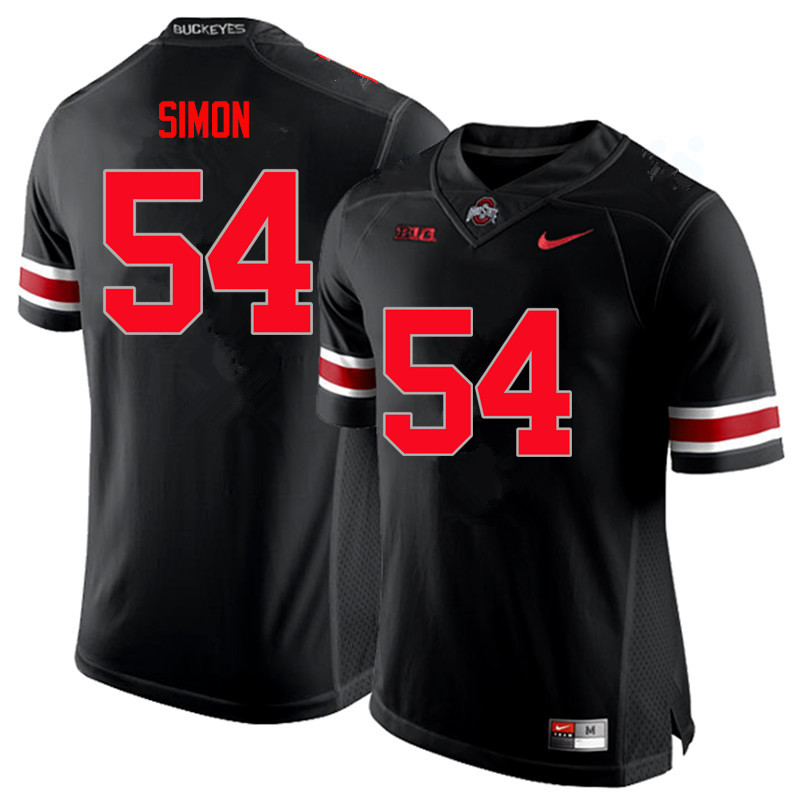 Ohio State Buckeyes #54 John Simon College Football Jerseys Limited-Black
